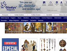 Tablet Screenshot of gladysreligiosos.com.br